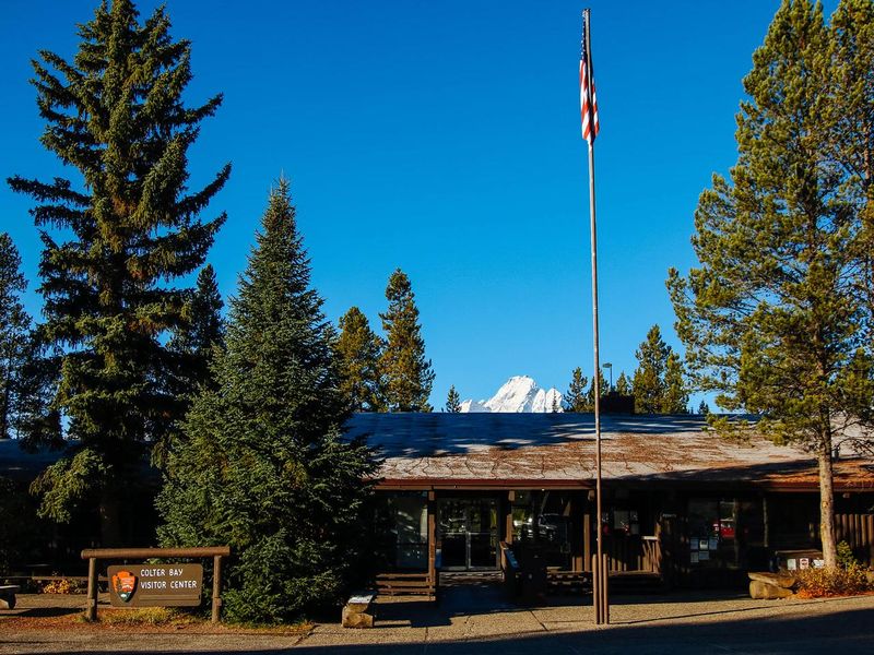 The Colter Bay Visitor Center is home to the David T. Vernon Indian artifacts collection. The exhibit celebrates Indian artwork and educates on the long history of human habitation in Jackson Hole and the Greater Yellowstone Ecosystem. 