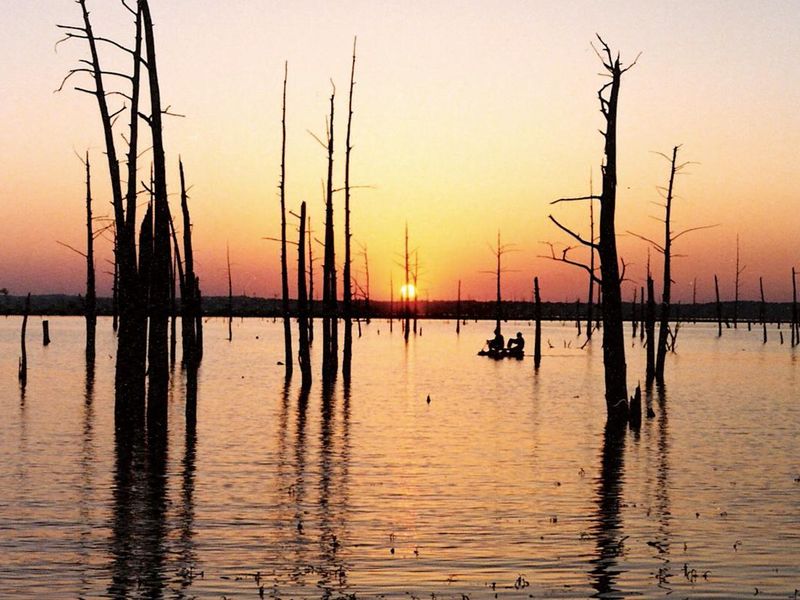 Sunset on Sardis Lake