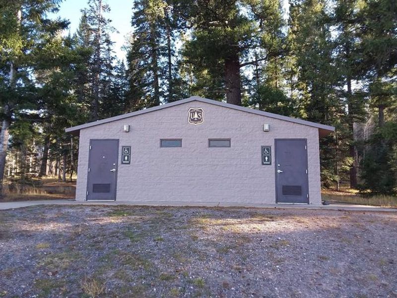 BROOKCHAR Campground Bathrooms with flushing toilets