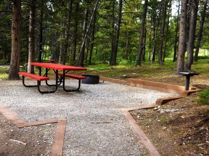 Campsite in Lakeview Campground