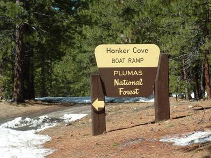 Honker Boat Launch sign