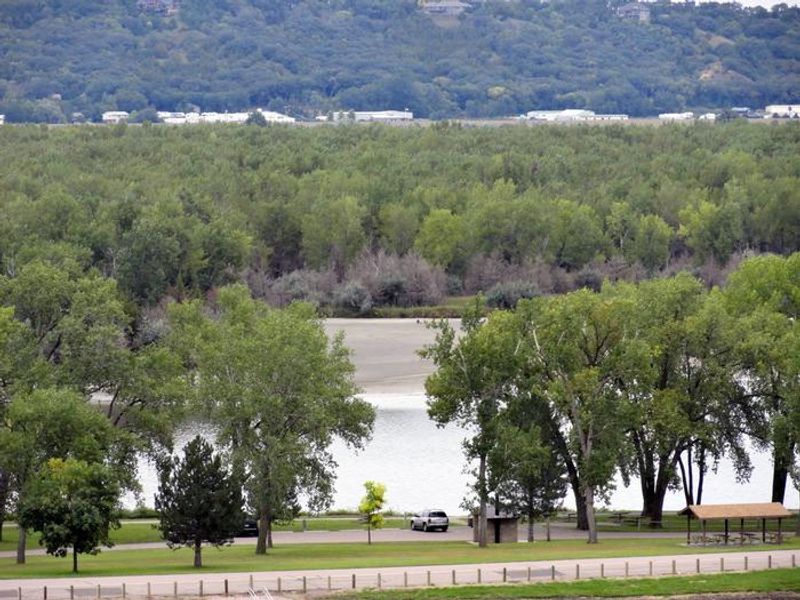 View of Lake Yankton from Lewis & Clark Visitor Center