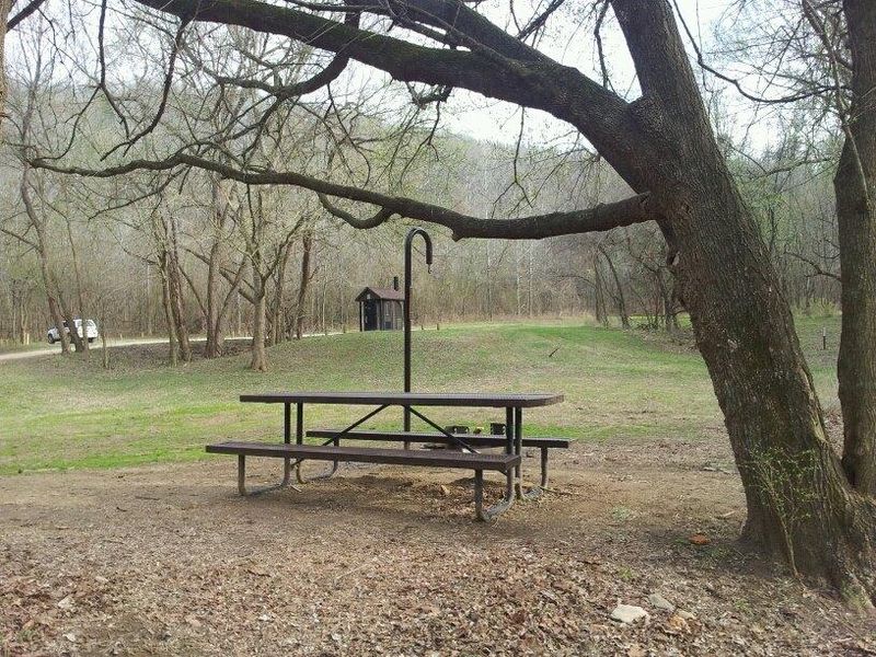 Spring Creek Campground has twelve campsites each with a picnic table, lantern post and fire ring. No water is available. Campground has a vault toilet. Open year-round.
