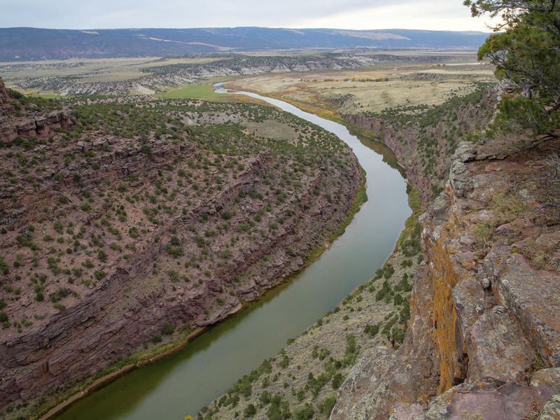 Aerial shot of the Green River 