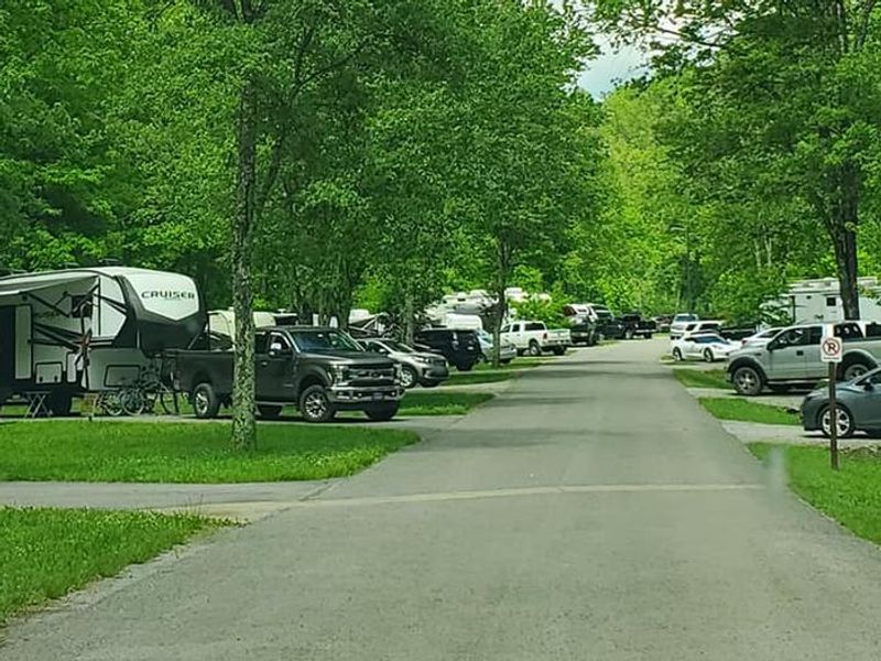 Riffle Run Campground on a busy weekend