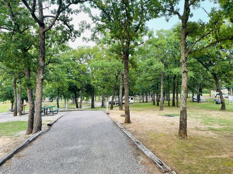 A photo of facility JOHNSON CREEK with Electricity Hookup, Shade