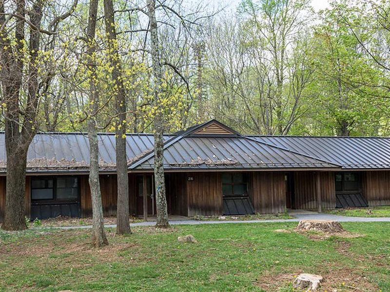 Camp Round Meadow has 4 dormitories that can accommodate 30 individuals.  Each dorm is heated and includes 2 sets of bathrooms. 