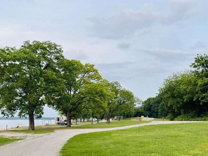 A photo of facility JUNIPER POINT with Picnic Table, Electricity Hookup, Fire Pit, Waterfront, Water Hookup