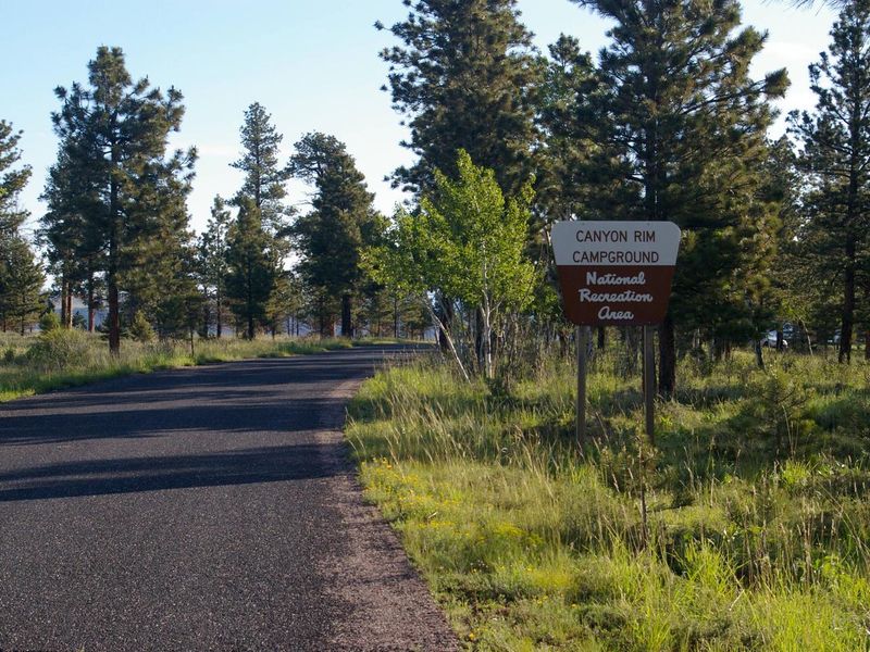 Canyon Rim Campground: Sign