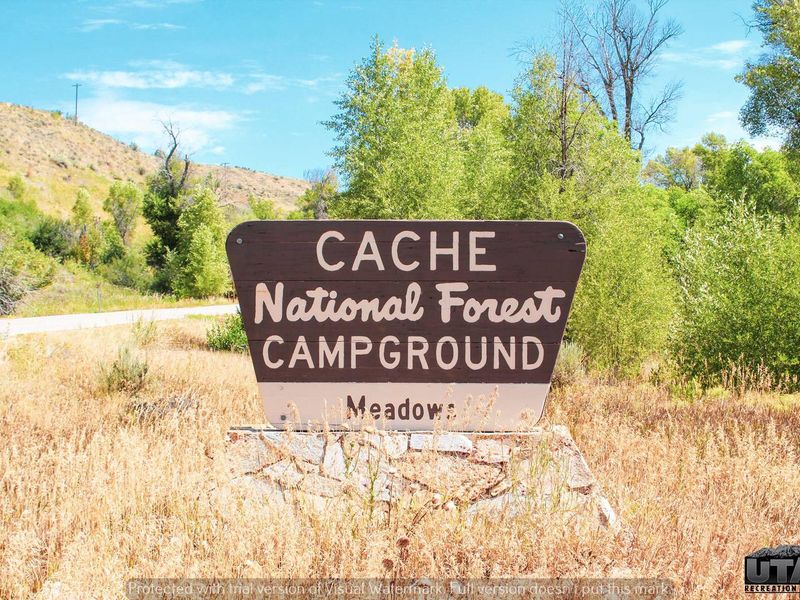 Meadows Campground sign