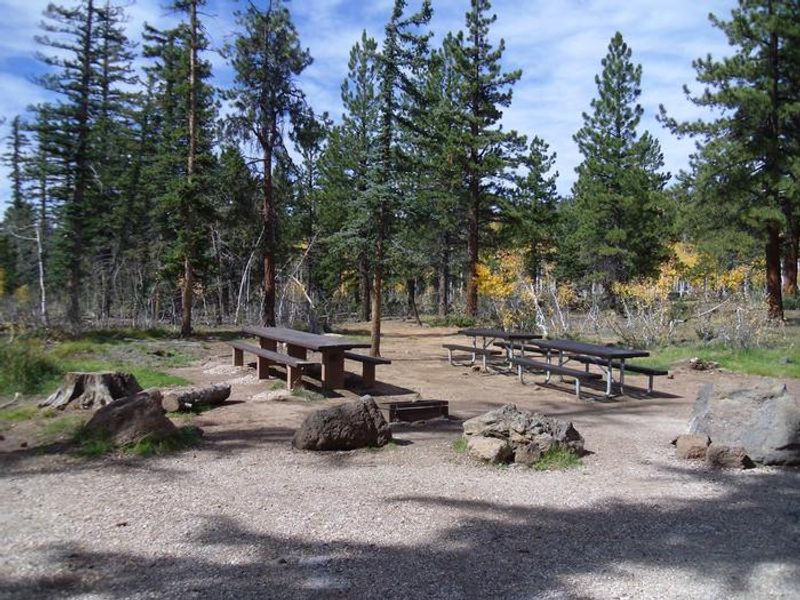 Campsite #57 in the C loop with OHV trail access from site. 