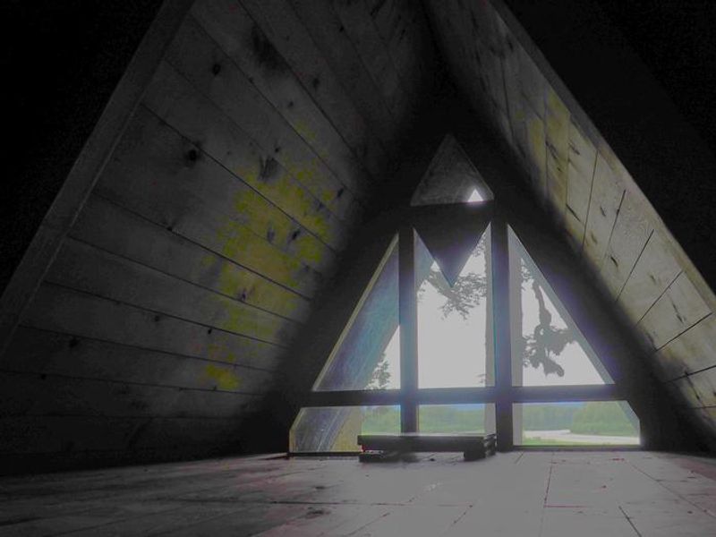 View from Mount Flemer Cabin loft window