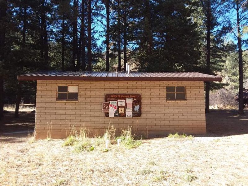 On-site flush toilets.