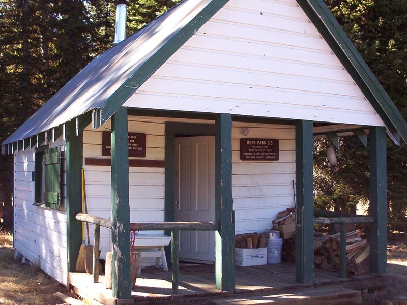 Front of Buck Park Cabin, Payette NF