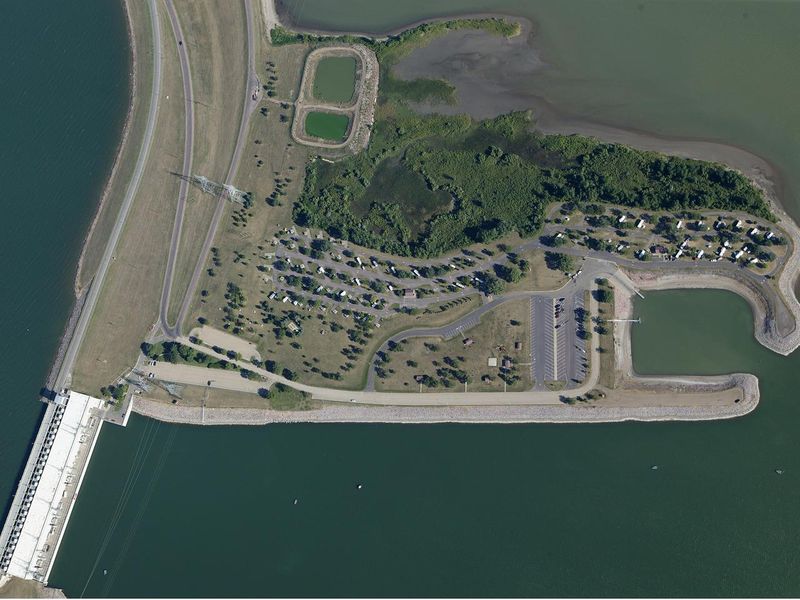 Ariel view of the campground