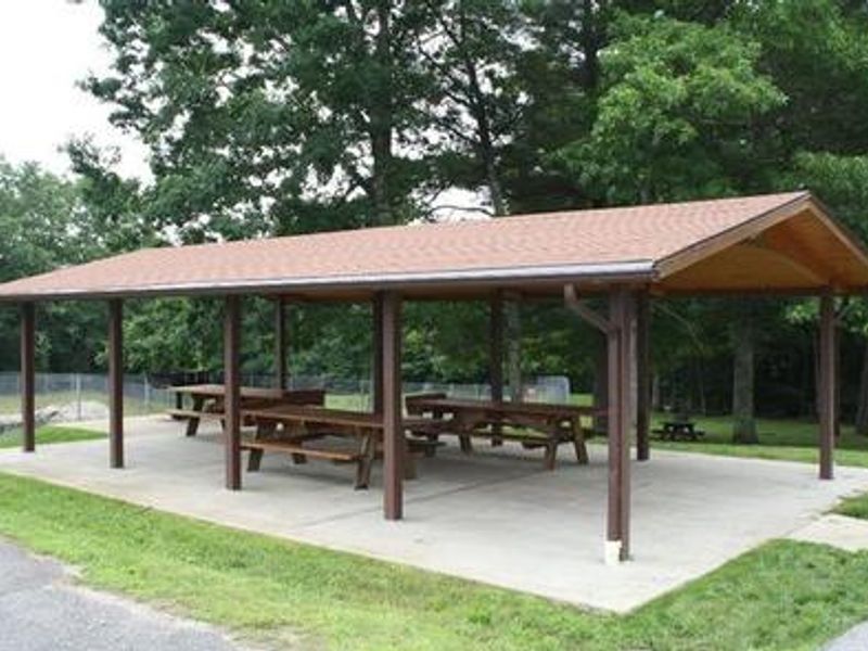 Shelter #3 is located at 518 East Hartford Avenue, in Uxbridge, MA.  It is not located at the park near the beaches.  You can travel to the park beaches by vehicle or hike to the beaches about 1.5 miles away at 25 West Hill Road, Northbridge, MA  01534.