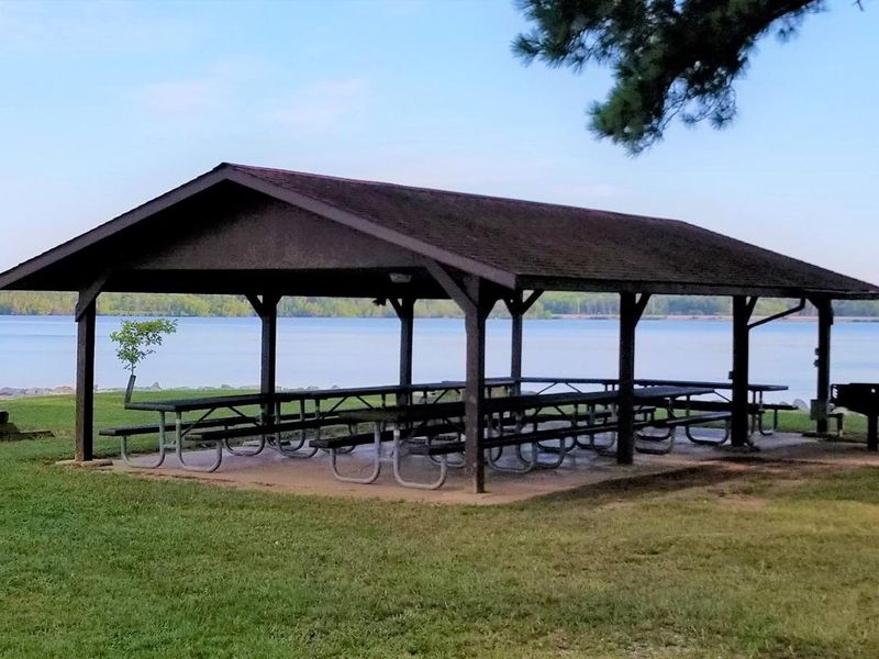 Shelter 10 located within the Gun Creek Day Use Area