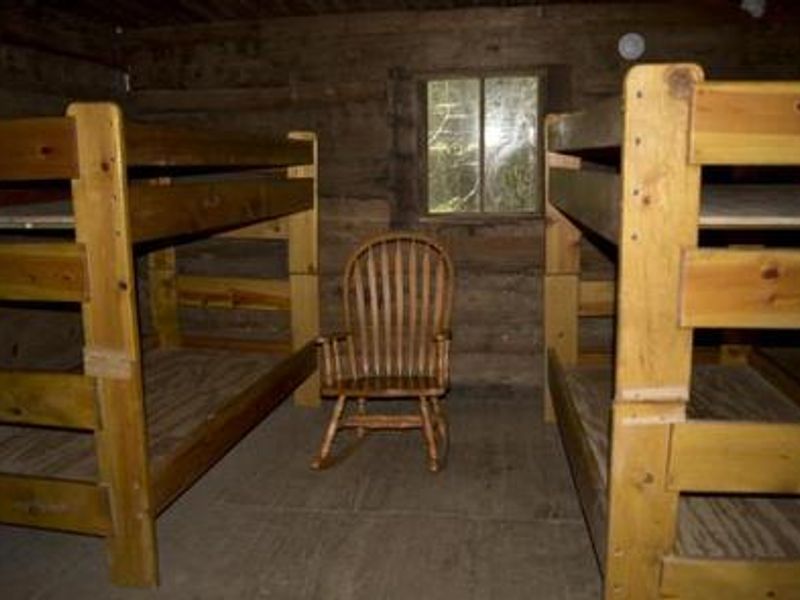 Bunkbeds inside cabin