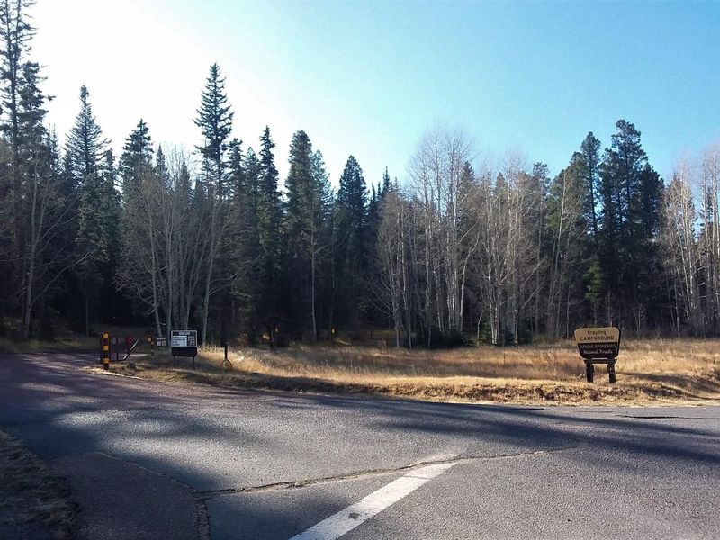 Grayling Campground Entrance and Sign