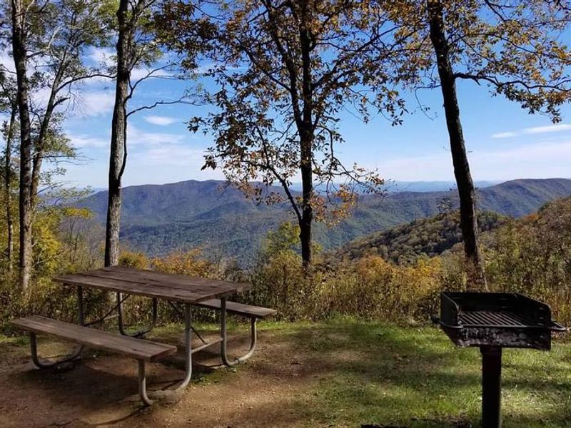The Crabtree Falls Picnic Area, just up from the campground, offers incredible views.