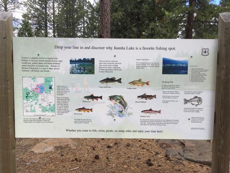 Juanita Lake Fish Species Sign