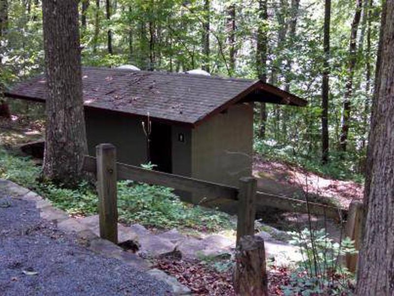 Bathroom at Cardens Bluff Campground