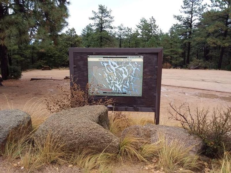 Alto pit area map at the info kiosk