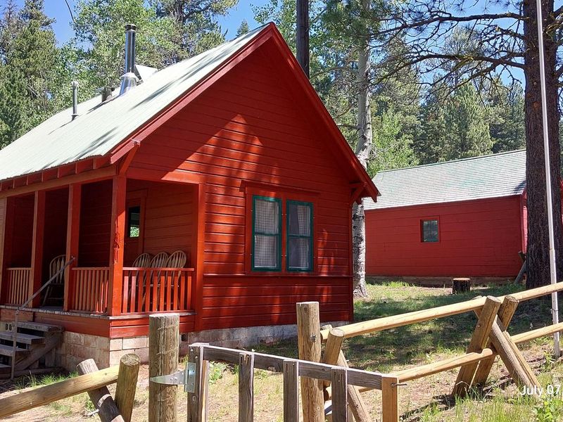 Patterson Guard Station on a sunny July day in 2024