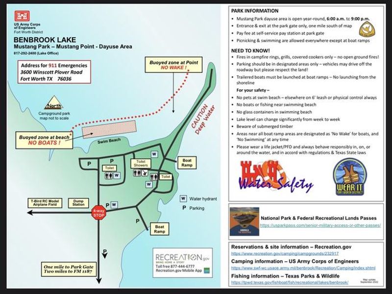 MUSTANG PARK - Park Map