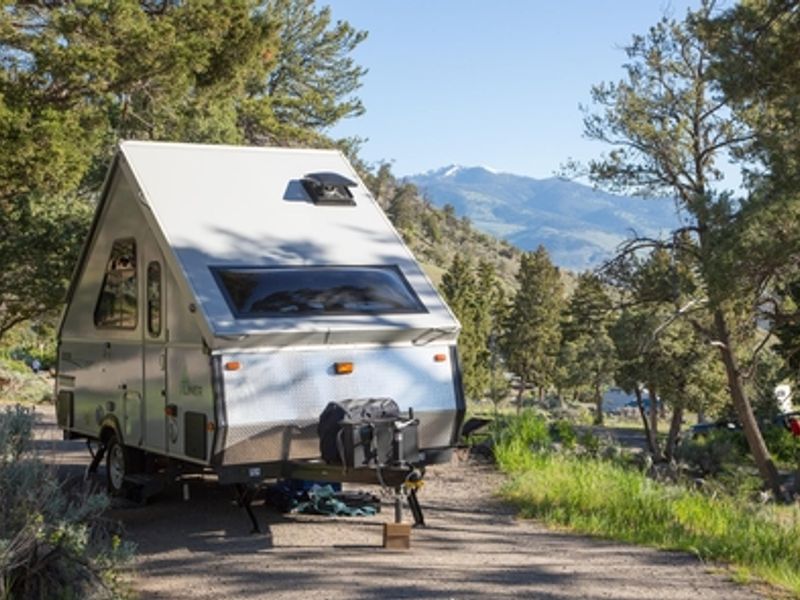 Mammoth Hot Springs Campground can accommodate tents, bikers, hikers, RVs and pop-ups.