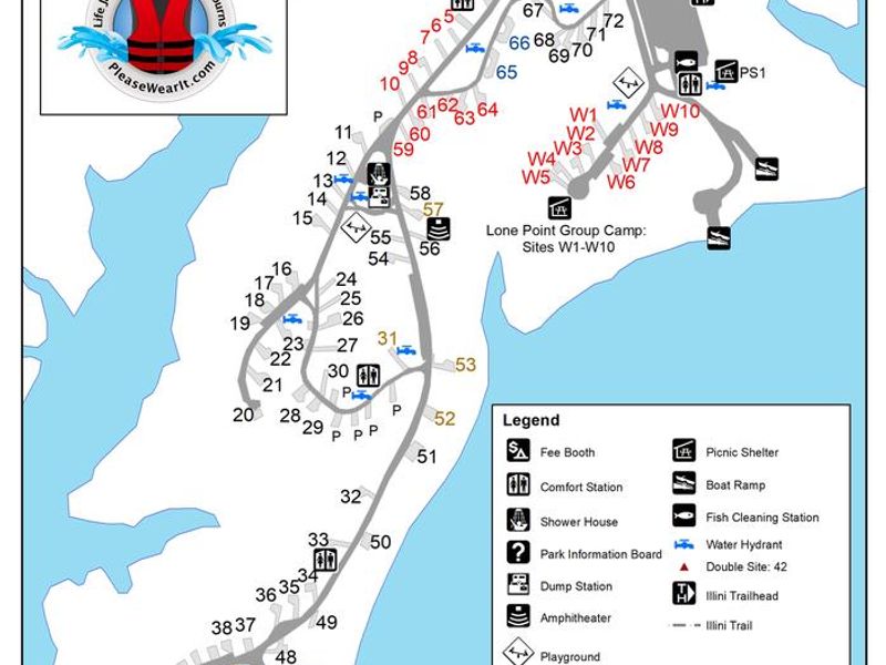 Lone Point Campground Map