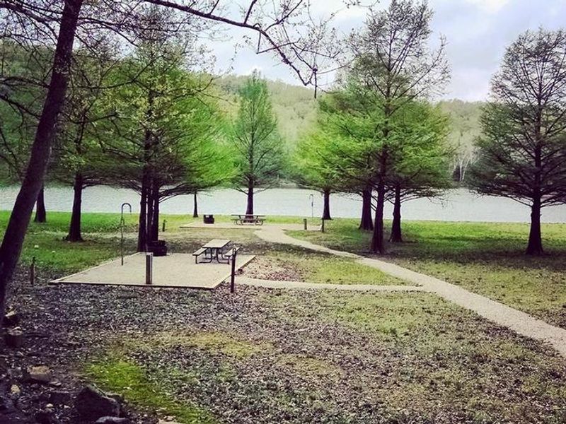 These beautiful walk-in sites have electric and water hook-ups. 