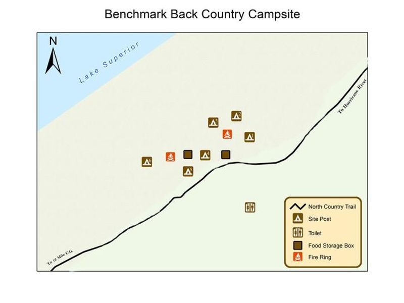 Benchmark Backcountry campsite
