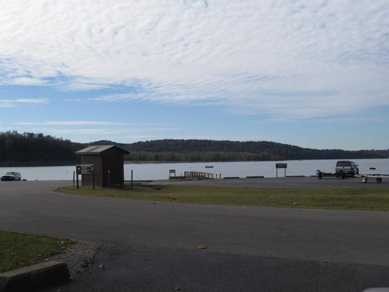 Fee boat ramp located less than 1/2 mile from the campground