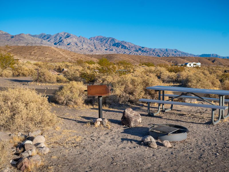 A few sites have pole-mounted barbeques.