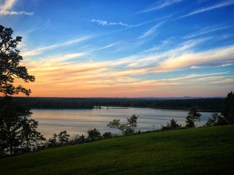 Dierks Lake Overlook at Sunset
