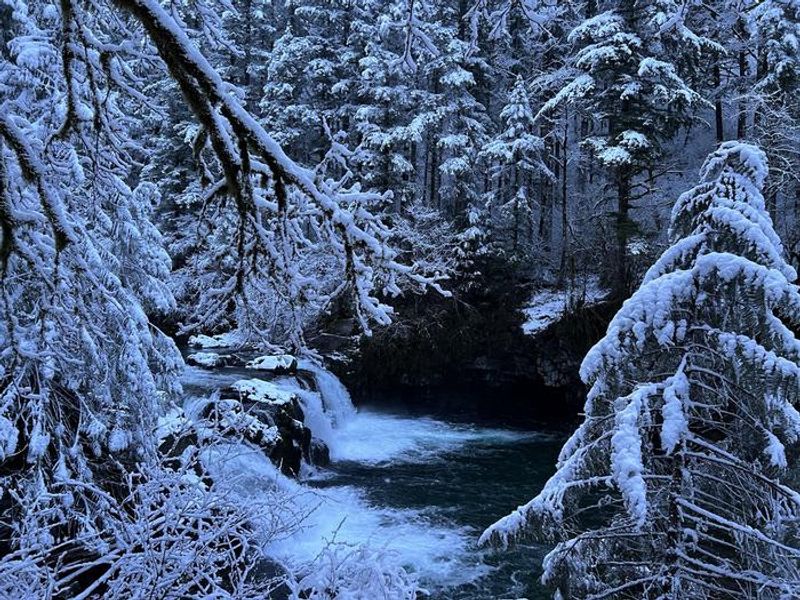 Winter at Sunset Falls