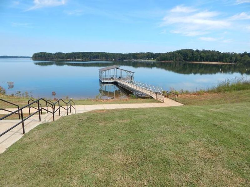 This is a picture of the Island Creek Handicap Dock. 