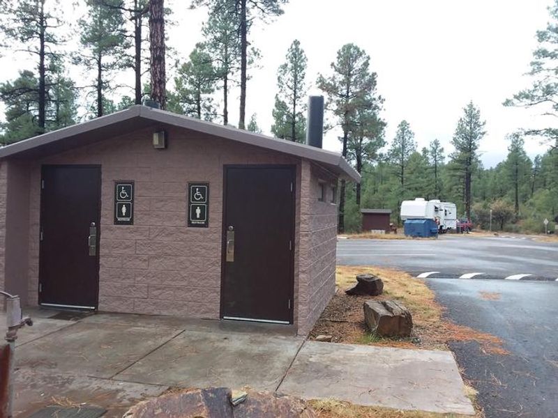 Restroom for group campsites.