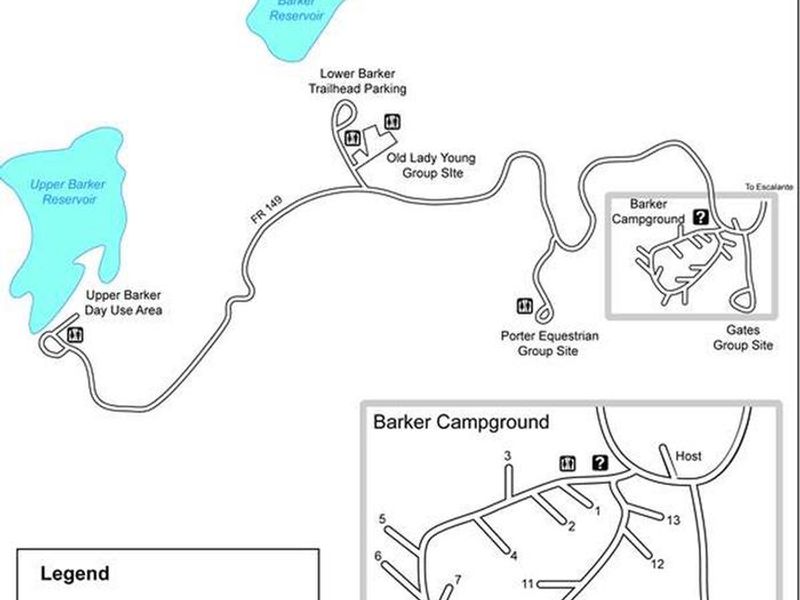 Barker Recreation Area Map