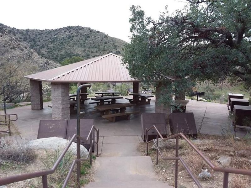 Sheltered group picnic area