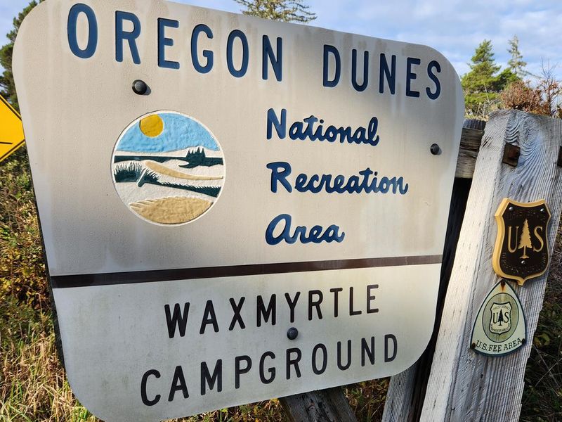 Waxmyrtle Campground sign