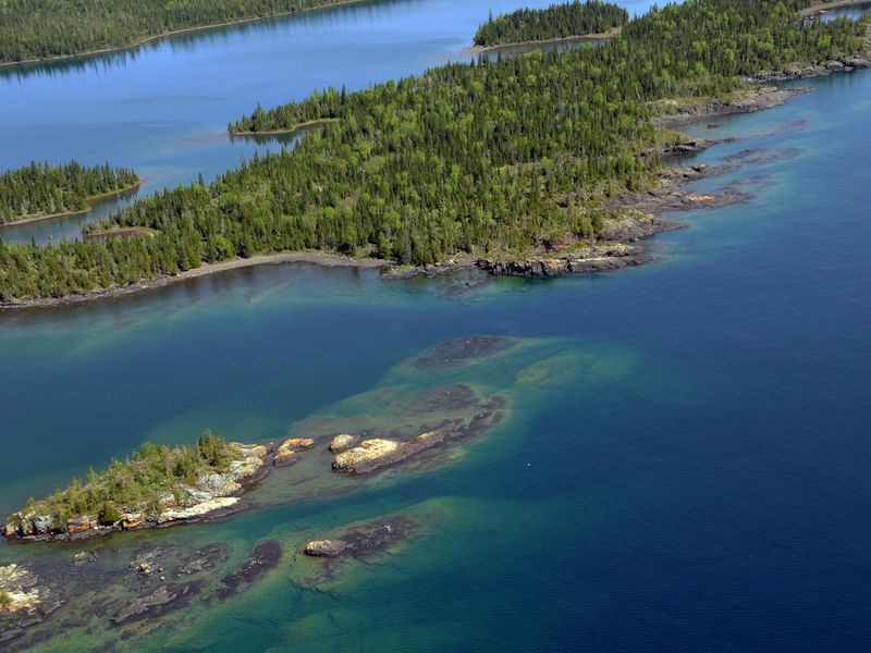 West Caribou Island is a popular campground for boaters.