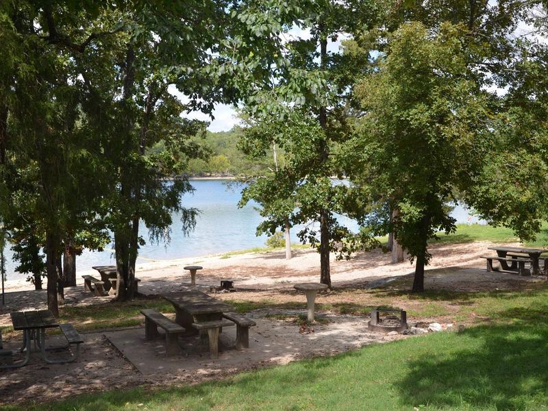 Picnic Tables at the Swim Beach