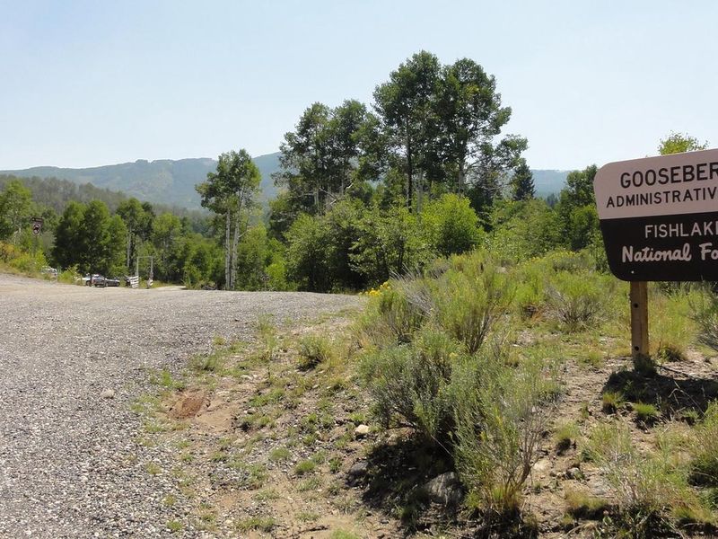 Gooseberry Admin Site Cabins entry sign south