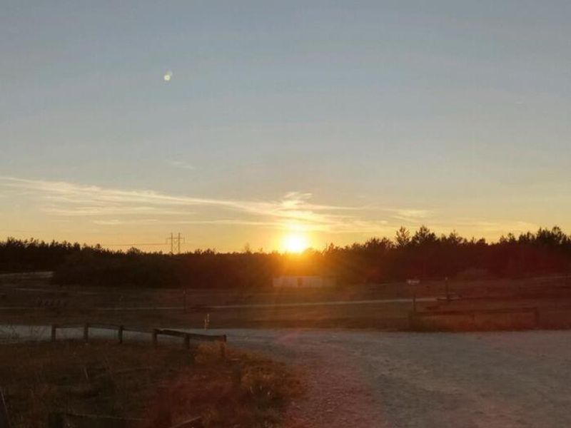 Sunset over Big Scrub Campground