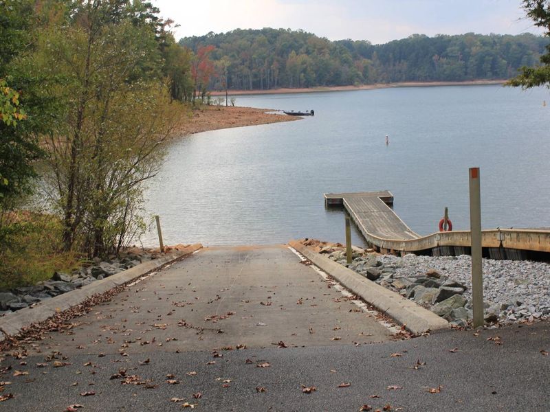 Welcome to Rudd's Creek Campground! This is a picture of the boat ramp that is located inside the campground. This boat ramp is only available to the campers to use. There is no parking for the boat ramp. 