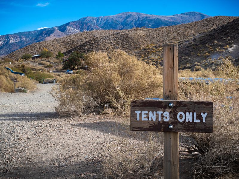 Spaces 14 - 23 are for tents only.