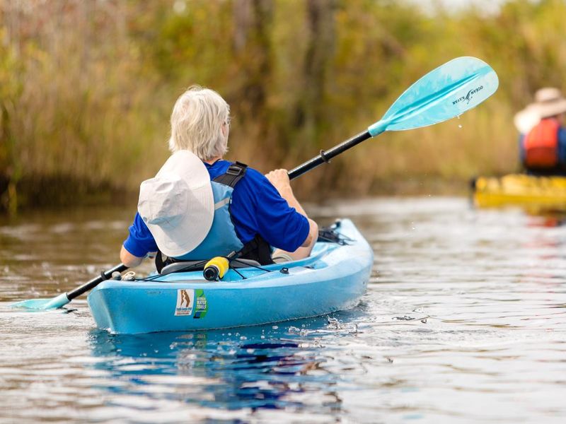 Paddling down the Suwannee Canal