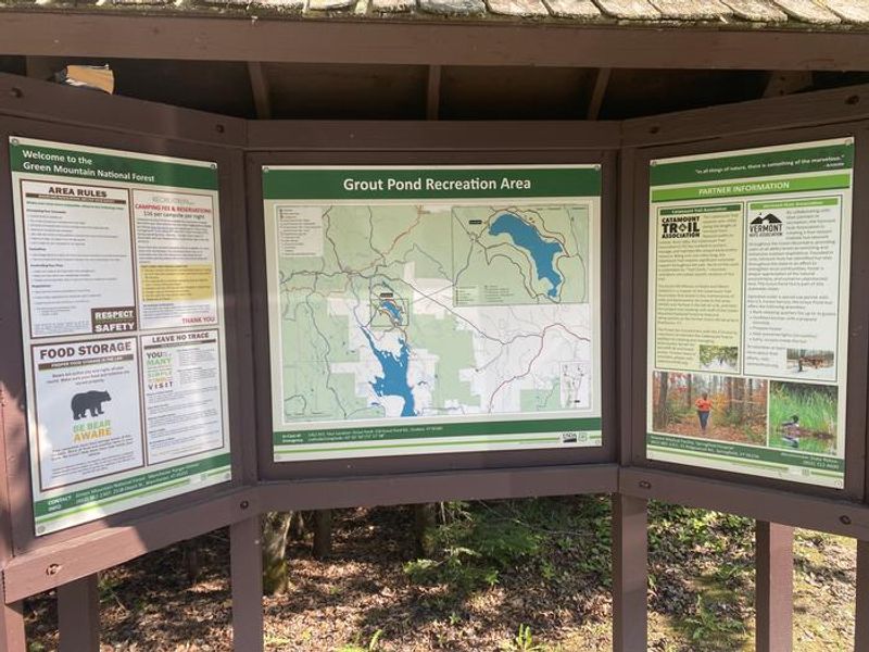 A photo of facility Grout Pond Campground with No Amenities Shown